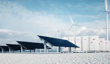 Battery and solar panels