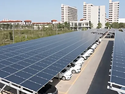solar carport in offices